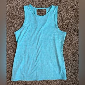 light blue athletic tank top